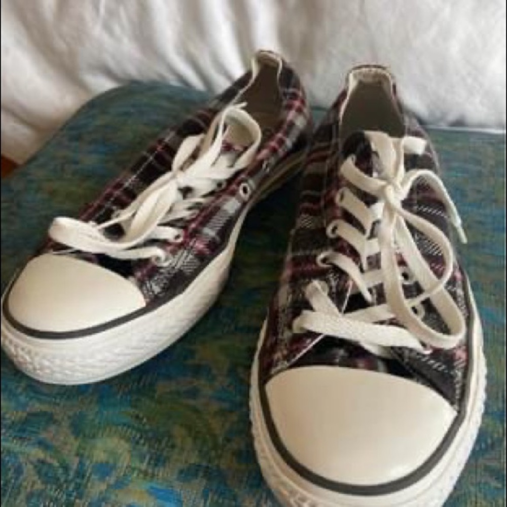 Plaid Converse All Stars